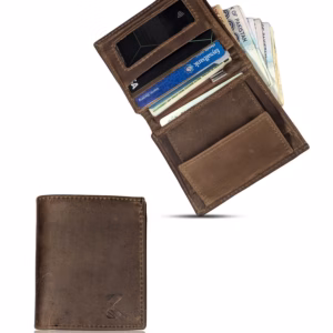 Mini Oil Pull-Up Leather Wallet